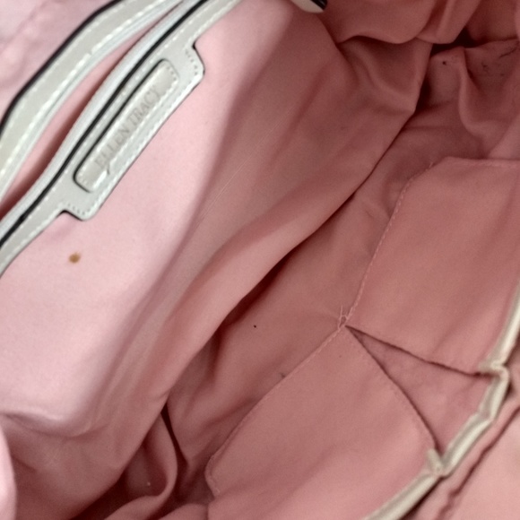 ELLEN TRACY PINK FLORAL BAG PURSE TOTE - Picture 7 of 8